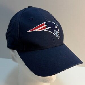 New England Patriots NFL Reebok‎ Navy Blue Logo Baseball Cap Hat Adjustable